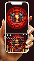 screenshot of Red Skull Guns Keyboard Theme