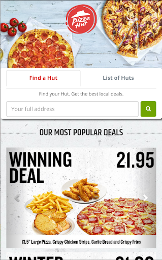 Android application Pizza Hut Delivery - Ireland screenshort