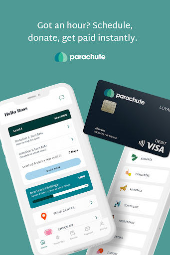 Parachute Plasma Donation screenshot