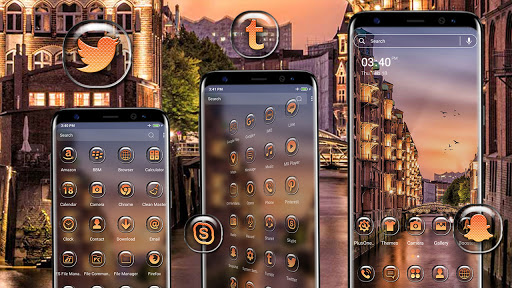 Hamburg City Canal Theme Screen 2