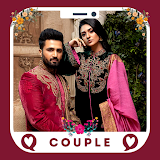 Indian Wedding Dress Couple icon