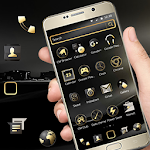 Cover Image of Download Decent Black Gold Launcher 1.1.15 APK