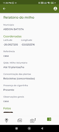 Android application Monitora Milho SC screenshort