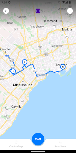 Hop In Driver App Screen 2