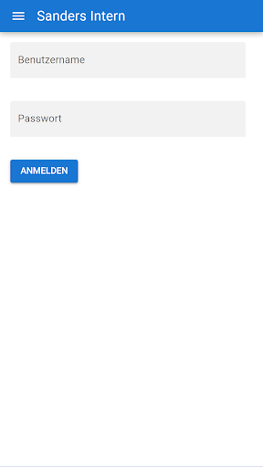 Android application Sanders Intern screenshort