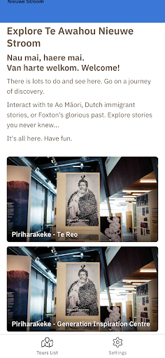 Android application Te Awahou Nieuwe Stroom screenshort