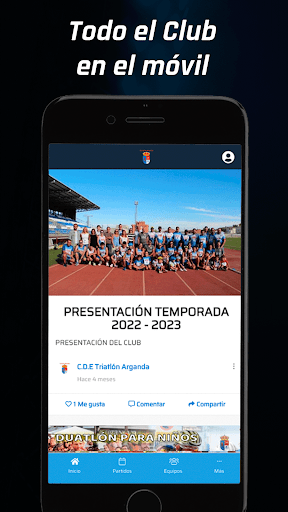 Android application CDE Triatlón Arganda screenshort
