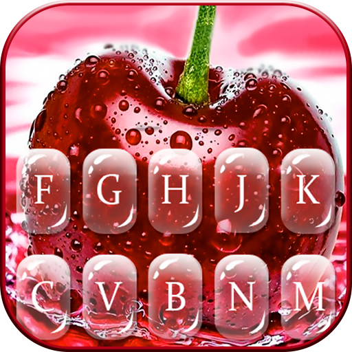 Water Splash Cherry Keyboard T  Icon