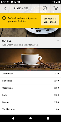 Piano Cafe Screen 3