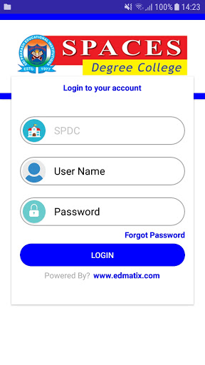 Android application Sri Prakash Degree College - screenshort