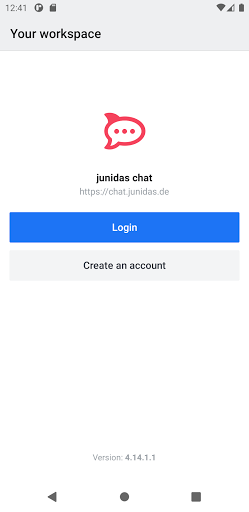Android application Junidas Chat screenshort