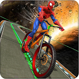 Impossible Superhero BMX Stunts Sky Tracks Racer icon