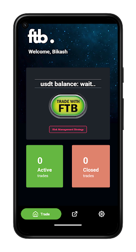 Android application Future Trading Bot screenshort