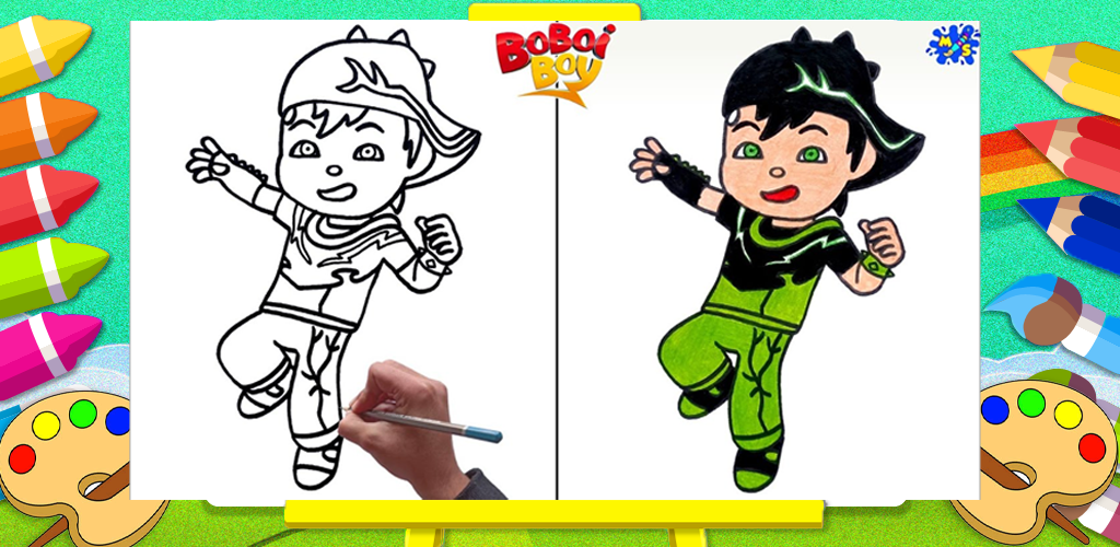 Download Boboiboy Cartoon Coloring Free for Android - Boboiboy Cartoon  Coloring APK Download 