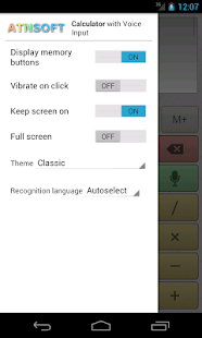 Multi-Screen Voice Calculator Screenshot