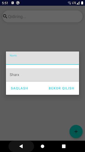 Android application Notes app screenshort