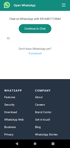 Chama no Whats Screen 2