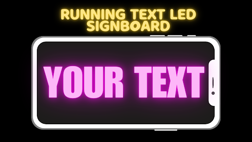 Android application LED Banner - Scrolling Text screenshort