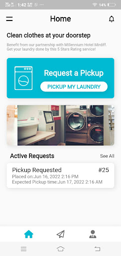 Android application LaundryNation screenshort
