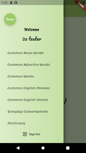 Android application English Pronunciation screenshort