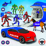 Cover Image of डाउनलोड अमेरिकी पुलिस रोबोट कार परिवहन  APK
