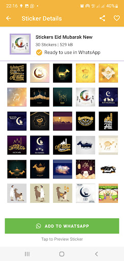 Eid ul Adha Stickers Screen 3