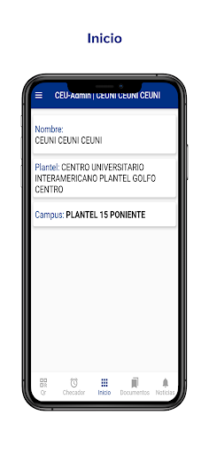 CEUNI ADMIN Screen 2