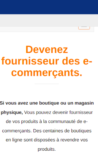 Android application Fournisseurs Auredo screenshort