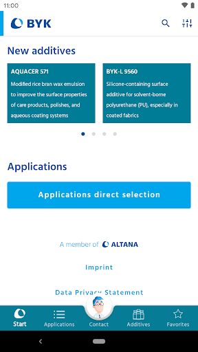 Android application BYK Additive Guide screenshort