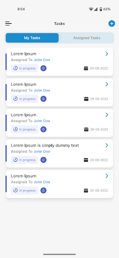 Android application Pearl Energy Tasks screenshort