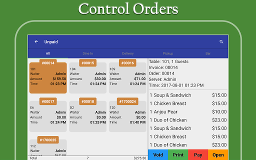 Restaurant Point of Sale | Cash Register - W&O POS android2mod screenshots 16