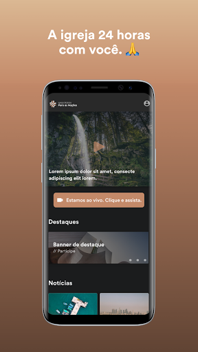 Android application Batista para as Nações screenshort