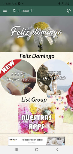 Android application TARJETAS DOMINGO INSPIRADORAS screenshort
