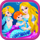 Mermaid Birth Baby Games icon