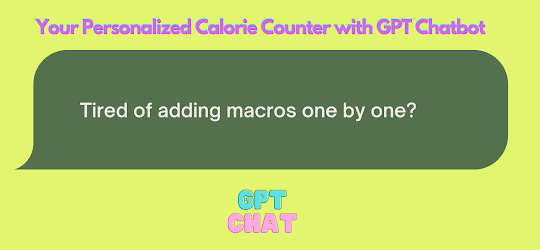 Calories counter with GPT Chat