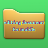 editting document for mobile icon
