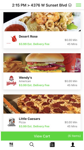Dot Com Delivery Screen 2