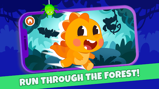 Dino ABC Run Games for Kids