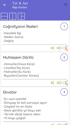 Tyt & Ayt Bilgi Kartları Screen 2