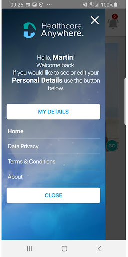 Healthcare.Anywhere. Screen 3