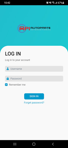 Android application API B2B screenshort