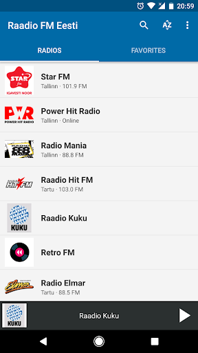 Android application Radio FM Estonia screenshort