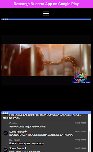 Radio Suena Fuerte Screen 3