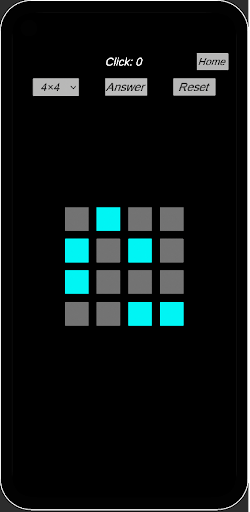 Android application Puzzle! Lights Out!! screenshort