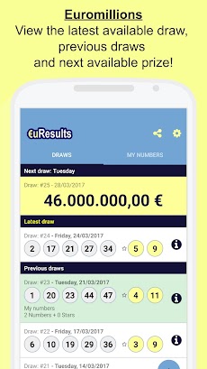 Euromillions - euResultsのおすすめ画像1