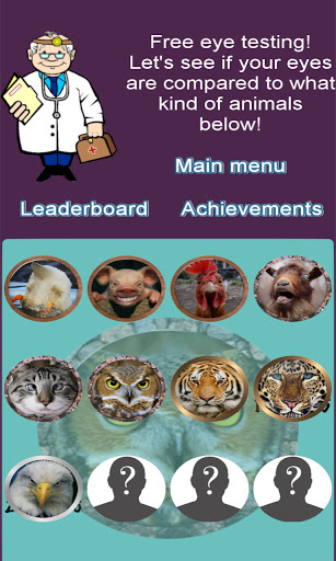 Android application Eye Test screenshort