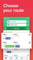 screenshot of UK Bus & Train Times • Live Ma