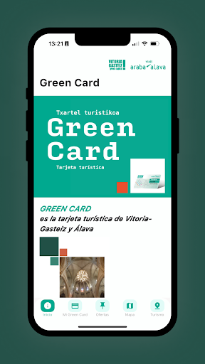 Android application Green Tourist Card screenshort