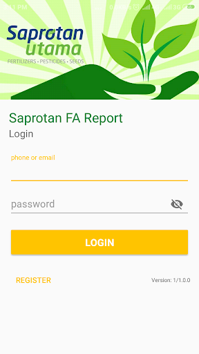 Android application Saprotan FA Report screenshort