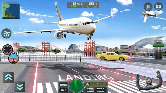 Pilot Flug Simulator Spiele